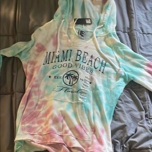 Miami Beach Tie-Dye Hoodie